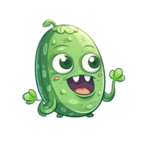 Funny Cucumber AI Generative png