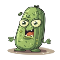 grappig komkommer ai generatief png
