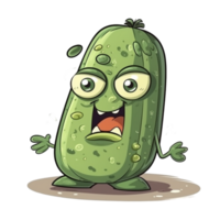 gracioso Pepino ai generativo png