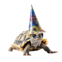 mágico festa tartaruga ai generativo png