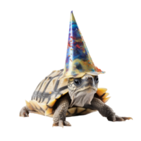 Magical Party turtle AI Generative png