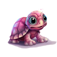 rosado Tortuga ai generativo png