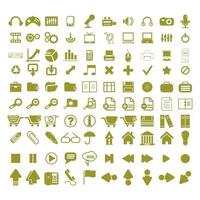 Collection of icon designs on the theme of technology, finance, holiday, arrows, communication, symbols. vector