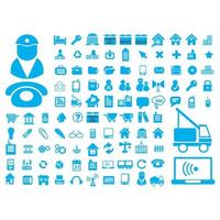 Collection of icon designs on the theme of technology, finance, holiday, arrows, communication, symbols. vector