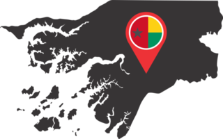 Guinea Bissau pin map location png