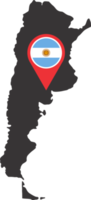 Argentina PIN mapa localização png