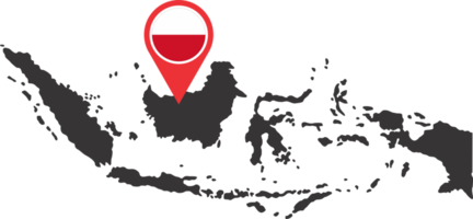 Indonésie épingle carte emplacement png