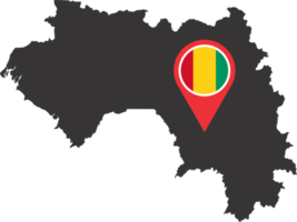 Guiné PIN mapa localização png