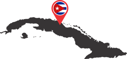 Cuba épingle carte emplacement png