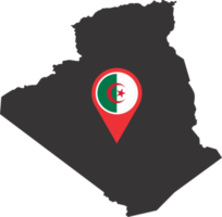 Algeria pin map location png