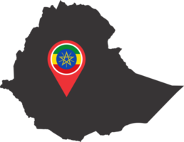 Ethiopie épingle carte emplacement png