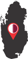 Qatar pin map location png