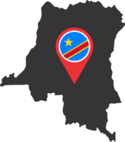 Congo PIN mapa localização png