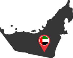 Emirates pin map location png