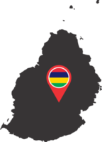 Mauritius pin map location png