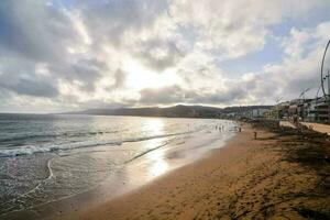 Scenic view of the shore photo