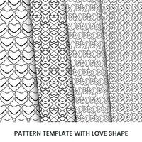 Vector valentine pattern background design