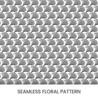 seamless floral pattern background with line forming vector