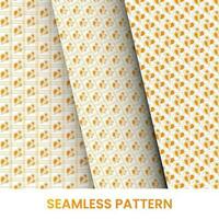 golden abstract pattern design template bundle vector