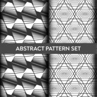 set of vector abstract seamless pattern design template