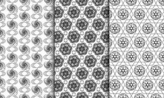 seamless pattern background with geometric line forming vector