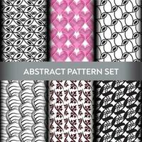 set of vector abstract seamless pattern design template