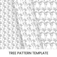 Marigold tree pattern design template vector