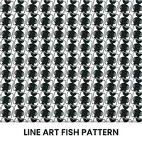 fish pattern with line forming vector