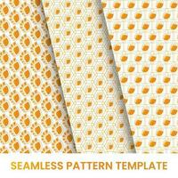 golden abstract pattern design template bundle vector