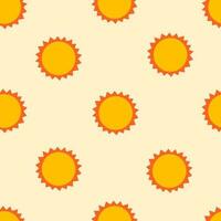 Sunshine seamless pattern vector