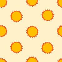 Sunshine seamless pattern vector