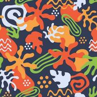 Abstract Summer Seamless Pattern vector