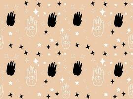 esoteric boho styled witchy pattern. vector