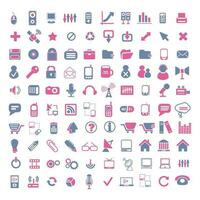 Collection of icon designs on the theme of technology, finance, holiday, arrows, communication, symbols. vector