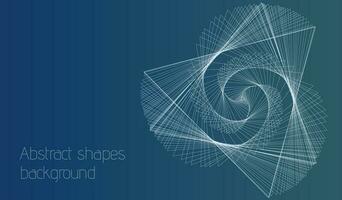 Modern abstract geometric shapes background vector