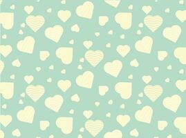 Free vector romantic pattern with different types of hearts