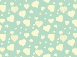 Free vector romantic pattern with different types of hearts