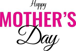 Happy Mothers Day typography poster vector