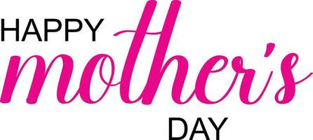 Happy Mothers Day typography poster vector