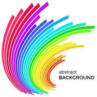 Abstract background with colorful rainbow lines. Colored circles with place for your text on a white background. vector