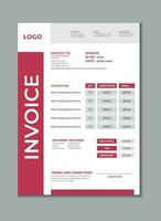 Invoice template design, billing cash voucher, money receipt cash memo layout design with mockup vector