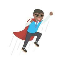 super nerd african officer design character on white background vector