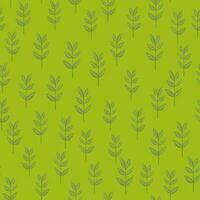 Organic leaves seamless pattern. Decorative forest leaf wallpaper. Botanical background. vector