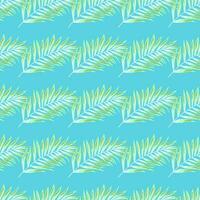Abstract exotic plant seamless pattern. Tropical palm leaves pattern. Fern leaf wallpaper. Botanical texture. Floral background. vector