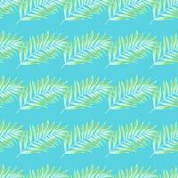 Abstract exotic plant seamless pattern. Tropical palm leaves pattern. Fern leaf wallpaper. Botanical texture. Floral background. vector