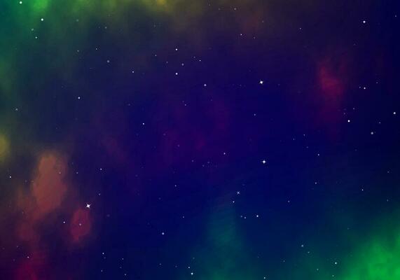 Infinity of Universe space nebula. Dark night sky. Space with shiny stars. Vector