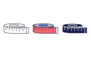 Measurement tape vector icon