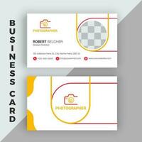 profesional fotografía negocio tarjeta diseño vector