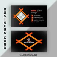 Professional Photograph business card design vector