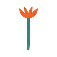 flower in trendy flat style. vector illustration in flat style.